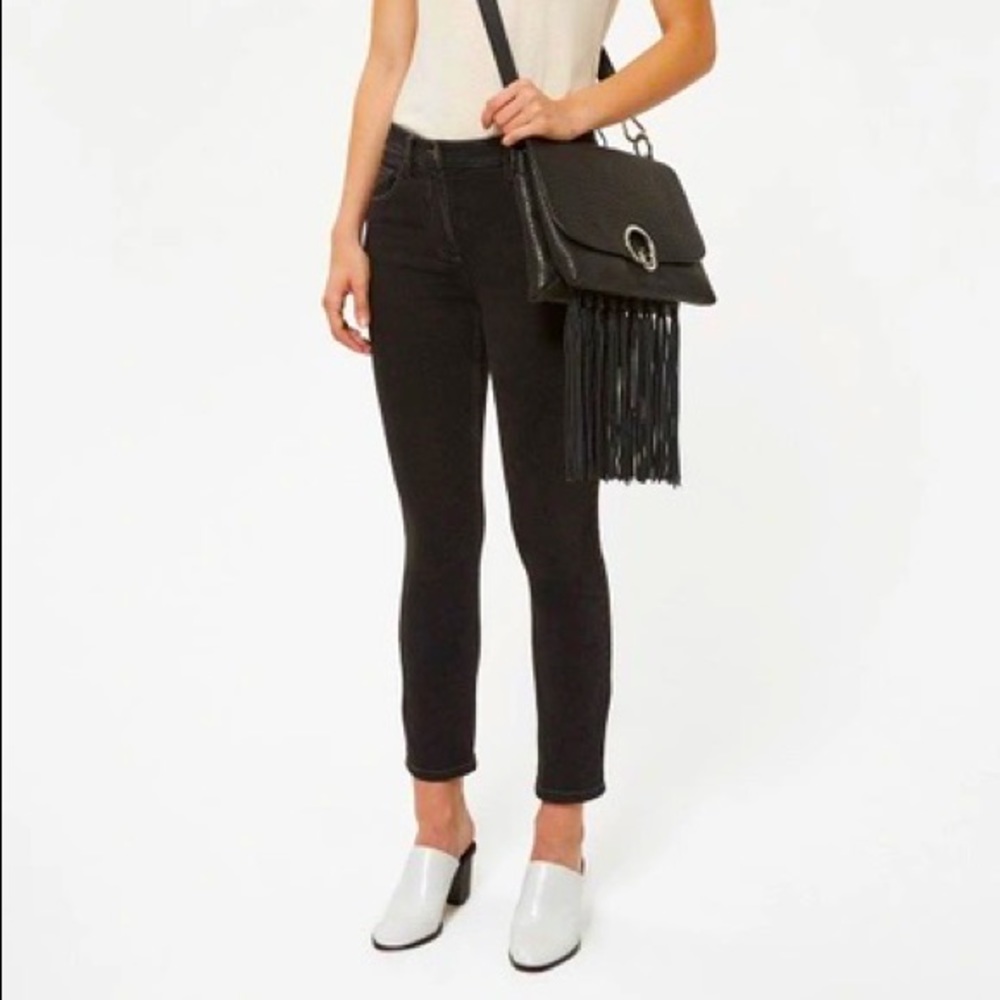 Rebecca Minkoff Isabel Large Black Purse with Fringe